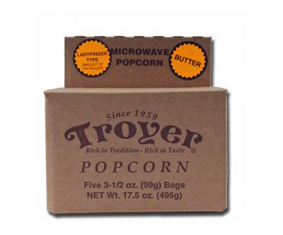 Troyer Ladyfinger Butter Microwave Popcorn 5Pk.