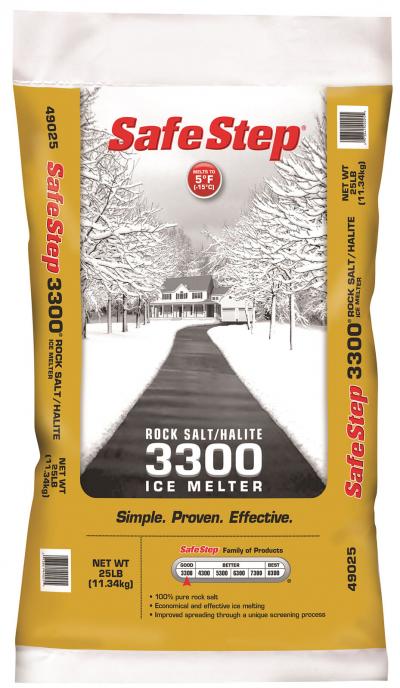 Safe Step Rock Salt/Halite Ice Melter 25Lb.