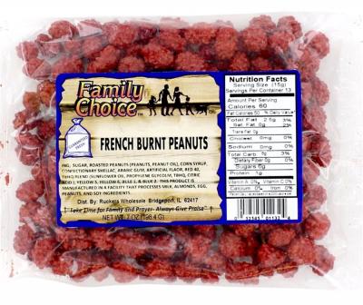 Family Choice French Burnt Peanuts 7oz