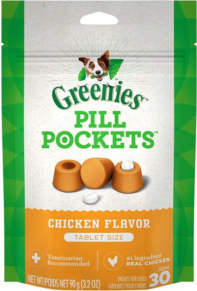 Greenies Pill Pockets Chicken Flavor 3.2oz.