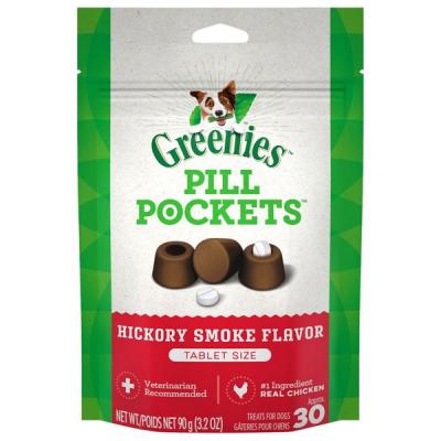 Greenies Pill Pockets Hickory Smoke Flavor 3.2oz.
