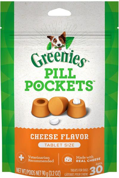 Greenies Pill Pockets Cheese Flavor 3.2oz.