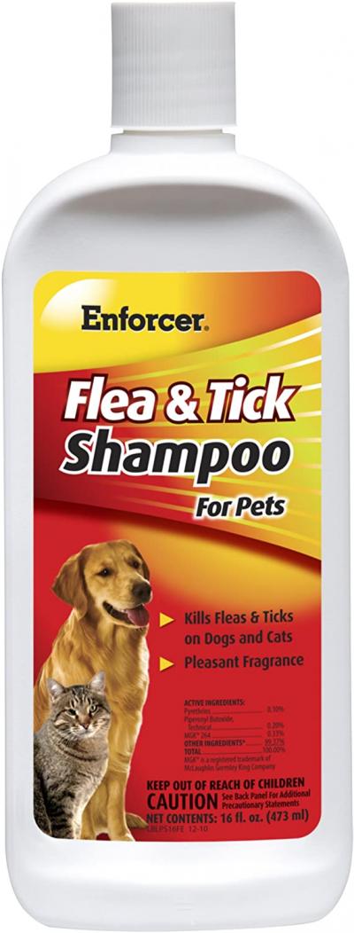 Enforcer Flea & Tick Shampoo for Dogs and Cats 16oz.
