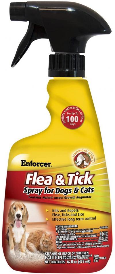 Enforcer Flea & Tick Spray for Dogs and Cats 16oz.