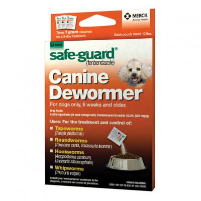 Ssfe-Guard Canine Dewormer for Dogs 6 Weeks and Older (3 1GM Pouches)