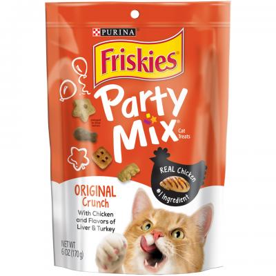 Purina Friskies Party Mix Original Crunch Adult Cat Treats 6oz.