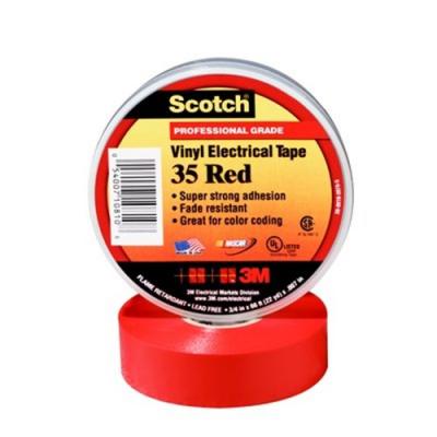 3M Scotch 3/4in. X 66ft. Red Vinyl Electrical Tape