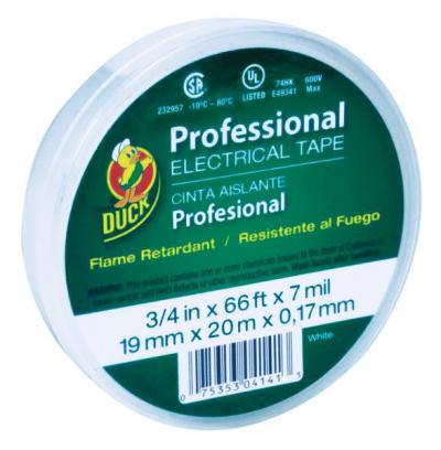 Duck 3/4in. X 66ft. White Vinyl Electrical Tape