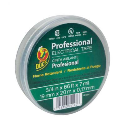 Duck 3/4in. X 66ft. Green Vinyl Electrical Tape