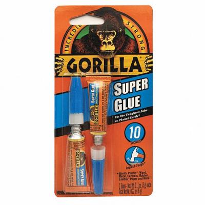 Gorilla Super Glue 2-Pk 3-Gram Tubes