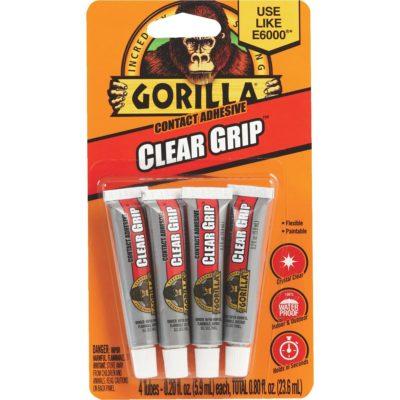Gorilla Clear Grip Multi-Purpose Adhesive Mini Tubes
