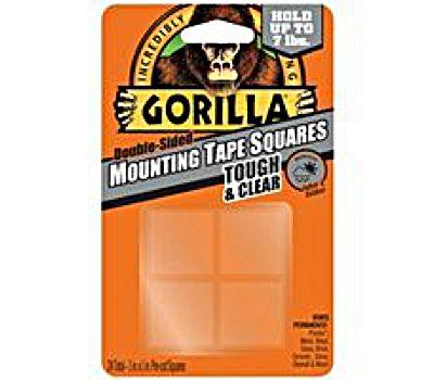 Gorilla Mounting Tape Squares Tough & Clear