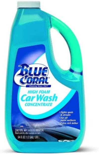 Blue Coral High Foam Car Wash Concentrate 64oz.