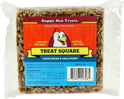 Happy Hen Treats Treat Square Sunflower & Mealworm