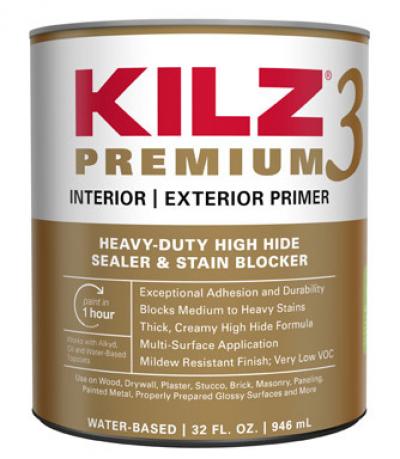 Kilz Premium White Water-Based Primer and Sealer 1-Quart