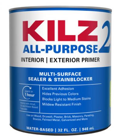 Kilz 2 Latex White Water-Based Interior and Exteroir Primer and Sealer