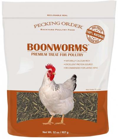 Pecking Order Boonworms Poultry Feed 32oz.