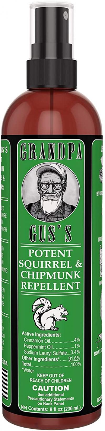 Grandpa Gus's Potent Squirrel & Chipmunk Repellent 8oz.