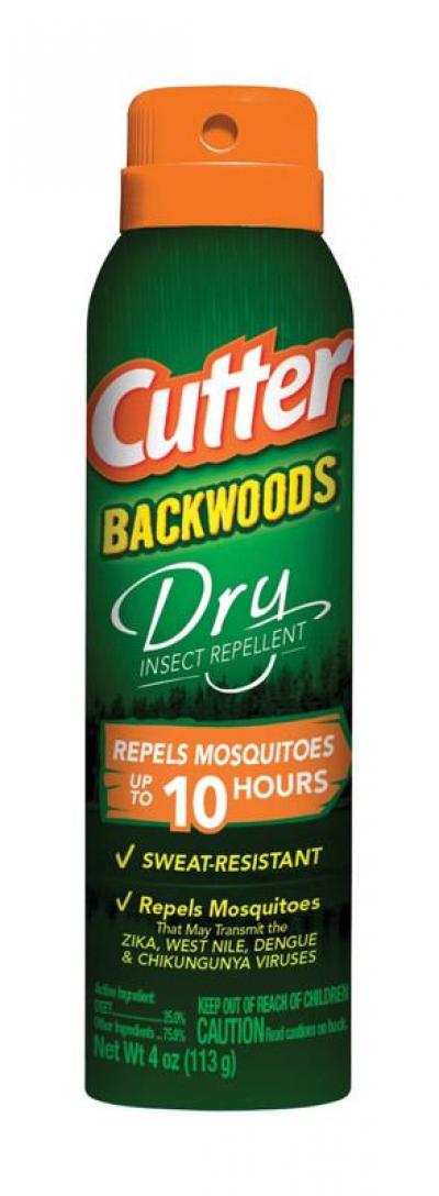 Cutter Backwoods Dry Insect Repellent Liquid for Mosquitoes 4oz.