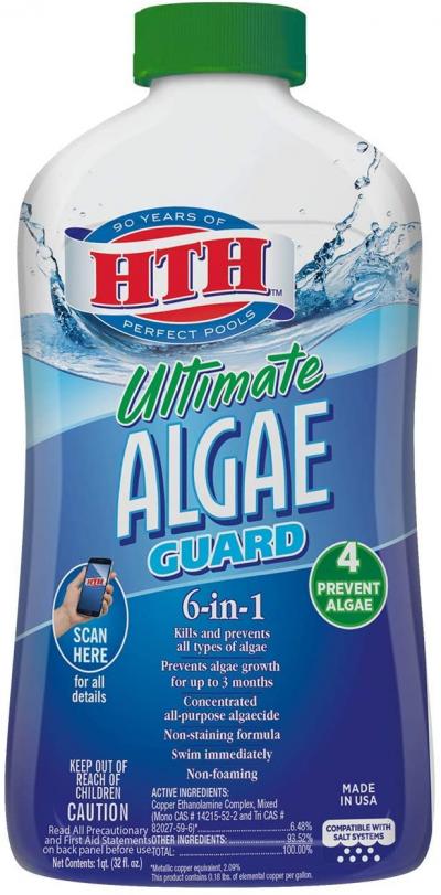 HTH Ultimate Algae Guard Swimming Pool Algaecide Cleanser 32oz.