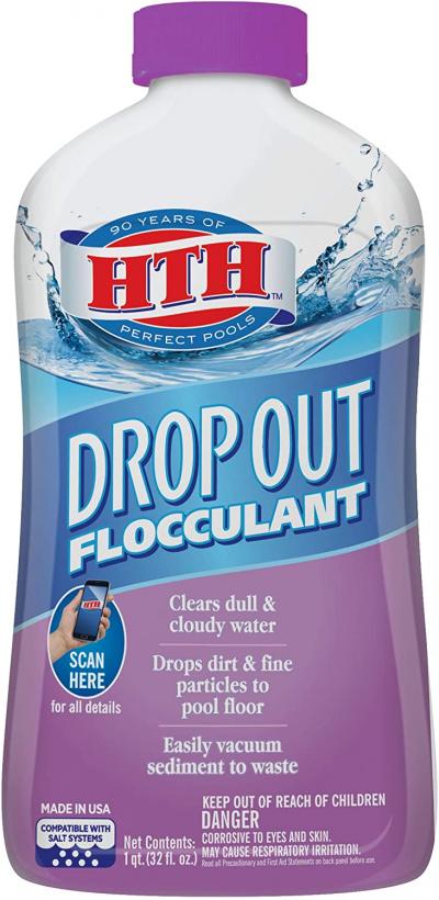HTH Drop Out Flocculant Swimming Pool Cleaner 32oz.