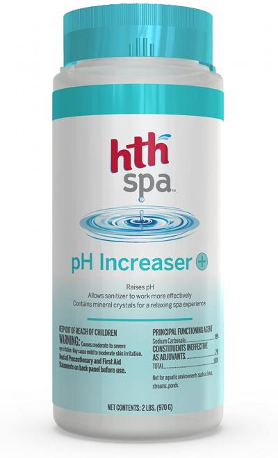 HTH Spa pH Increaser Balancing Spa and Hot Tub Care 2Lb.