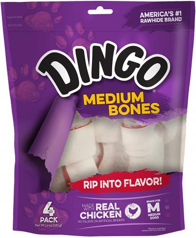 Dingo Medium Bones for Medium Diogs 4-Pk.
