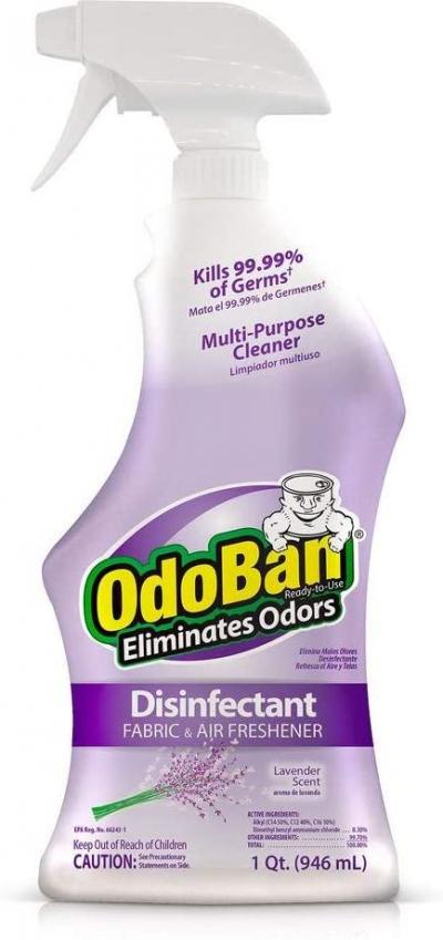 OdoBan Disinfectant Odor Eliminator All Purpose Cleaner Lavender 32oz.
