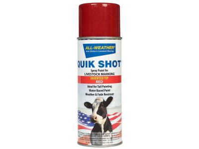 All Weather Quik Shot Livestock Spray Paint Red