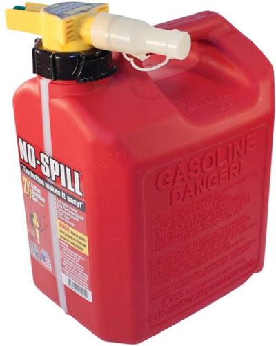 No-Spill 2-1/2 Gallon Poly Gas Can (CARB Compliant)