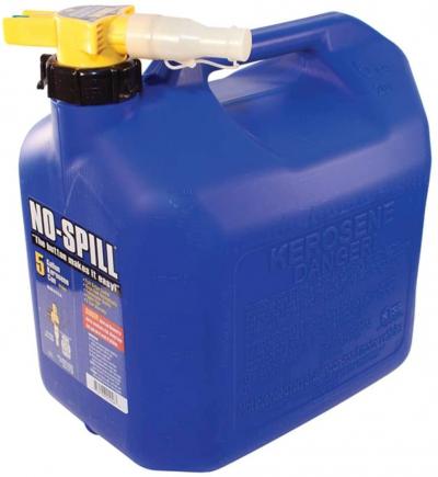 No-Spill 5-Gallon Poly Kerosene Can (CARB & EPA Com;liant)