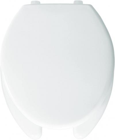 Mayfair Plastic Elongated Toilet Seat with Open Front Cover White