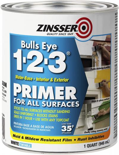 Zinsser Bulle Eye 1-2-3 Water-Based Primer 1-Quart