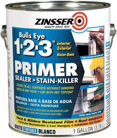 Zinsser Bulls Eye 1-2-3 Water-Based Primer Sealer 1-Gallon