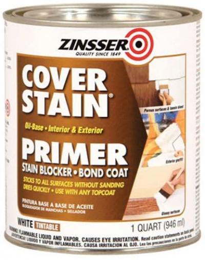 Zinsser Cover Stain Oil-Bsse Primer Stain-Killer  1-Quart