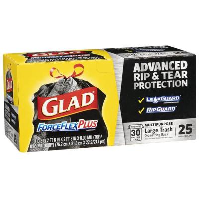 Glad ForceFlex Plus 30-Gallon Drawstring Trash Bags 25Ct.