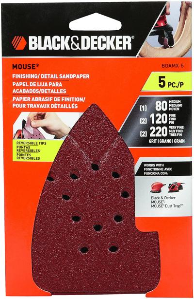 Black & Decker Mouse Assorted Grit 5Pk.