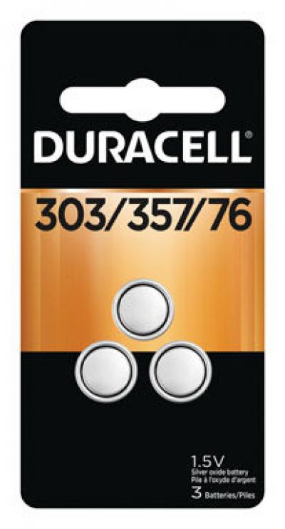 Duracell 1.5V 303/357 Electronic/Watch Battery 3Pk.