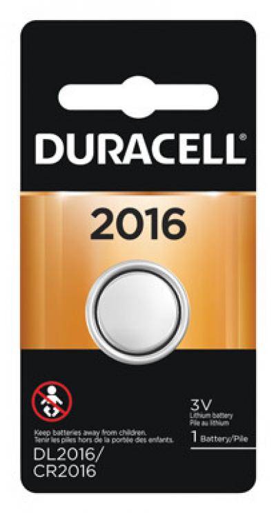 Duracell 3V Lithium 2016 Security/Electronic Battery