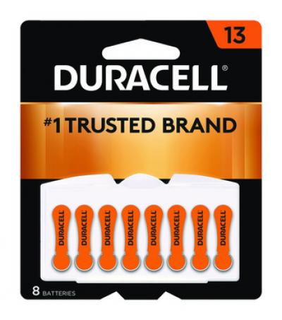 Duracell 1.4V Zinc Air 13  Hearing Aid Battery 8Pk.