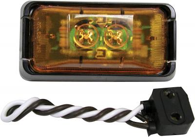 Peterson Manufacturing Amber Rectangular Clearance/Side Marker LED Light Kit