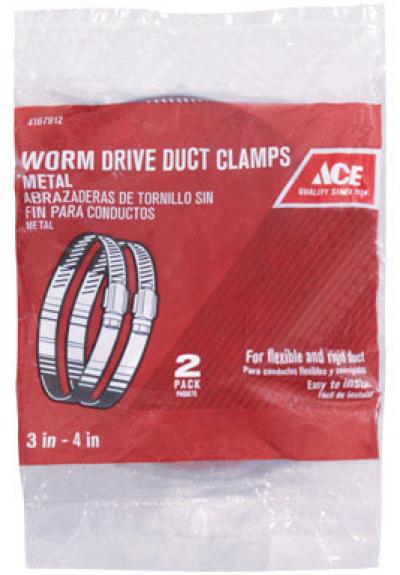 Ace 3-4in. Worm Drive Duct Clamps