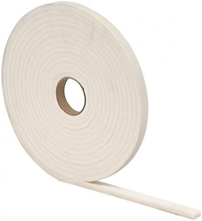 M-D  White Foam Weather Stripping Tape for Doors & Windows 1/4 X 1/2 X 17