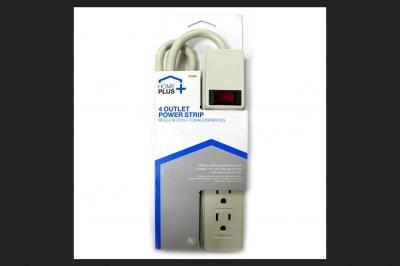 HomePlus 2ft. 4-Outlet Power Strip