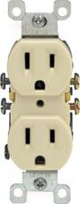 Leviton 15-Amps 125-Volt Duplex Ivory Outlet