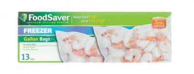 FoodSaver 1-Gallon Clear Vacuum Freezer Bags 13Pk.