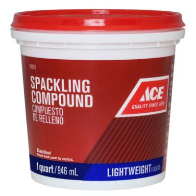 Ace Ready to Use White Spackling Lightweight Compound 1-Quart