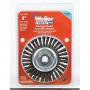 Weiler Vortec Pro 4in. Stringer Bead Wire Wheel Brush Carbon Steel 20000 RPM