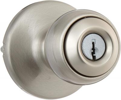 Kwikset Polo Satin Nickel Entry Knobs ANSI/BHMA Grade 3 1-3/4in.