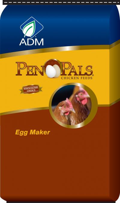 ADM Pen Pals Chicken Egg Maker Pelleted 50lb (70010AAAE4)
